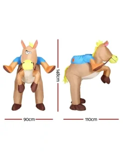 My Plaza Inflatable Cowboy Costume in Brown