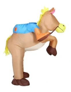 My Plaza Inflatable Cowboy Costume in Brown