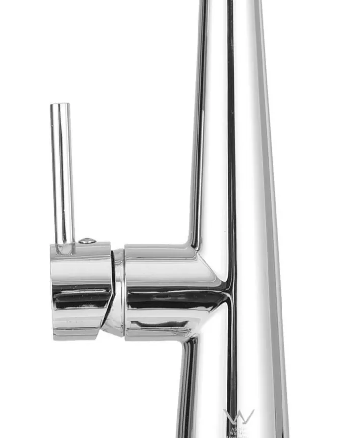 My Plaza Kitchen Mixer Tap Pull Out Round 2 Mode Sink Basin in Silver