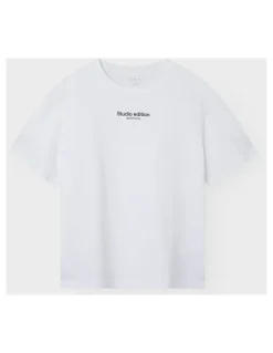 Name It Brody Branded T-Shirt in White