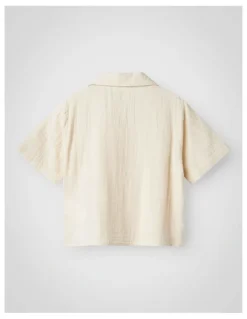 Name It Jasmin Short Sleeve Shirt in Brown
