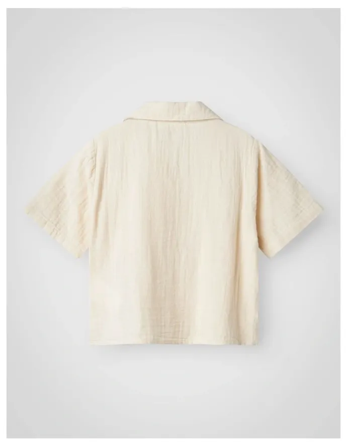 Name It Jasmin Short Sleeve Shirt in Brown