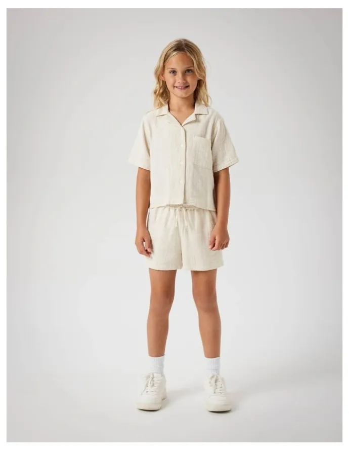 Name It Jasmin Short Sleeve Shirt in Brown