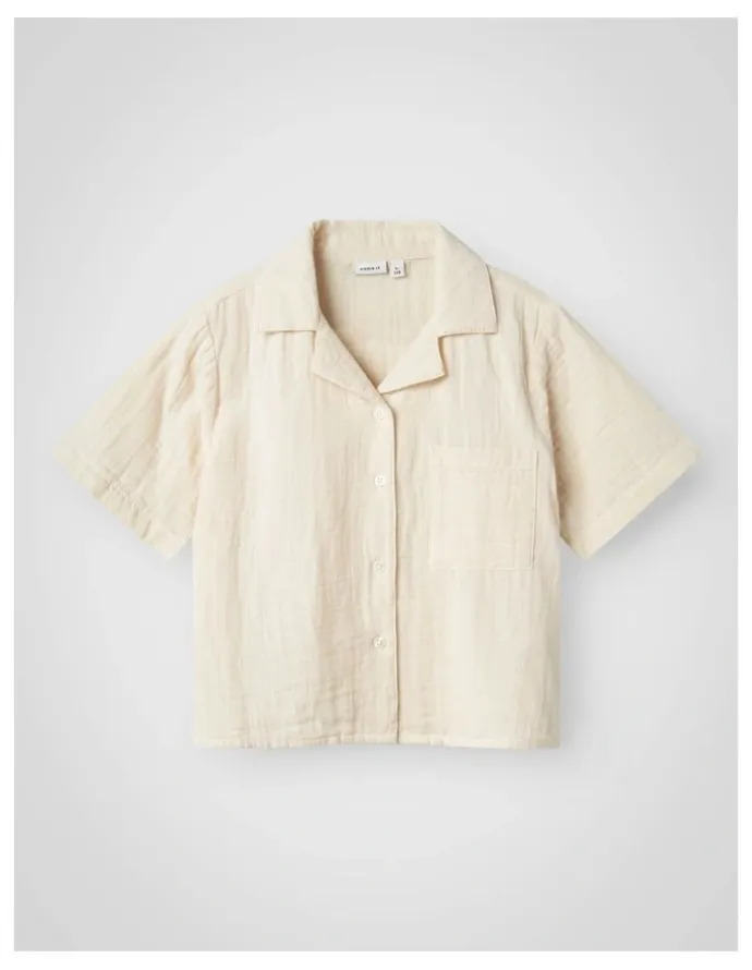 Name It Jasmin Short Sleeve Shirt in Brown