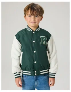 Name It Mains Varsity Jacket in Green