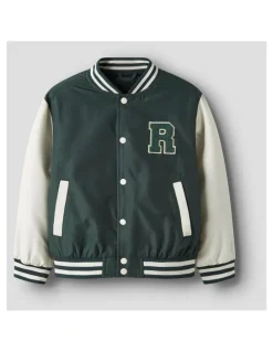 Name It Mains Varsity Jacket in Green