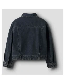 Name It Rhea Rhinestone Denim Jacket in Dark Denim