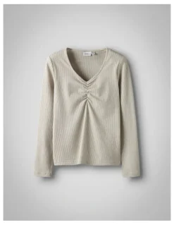 Name It Sabi Long Sleeve Top in Beige