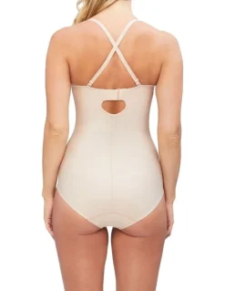 Nancy Ganz Body Define Strapless Bodysuit in Warm Taupe