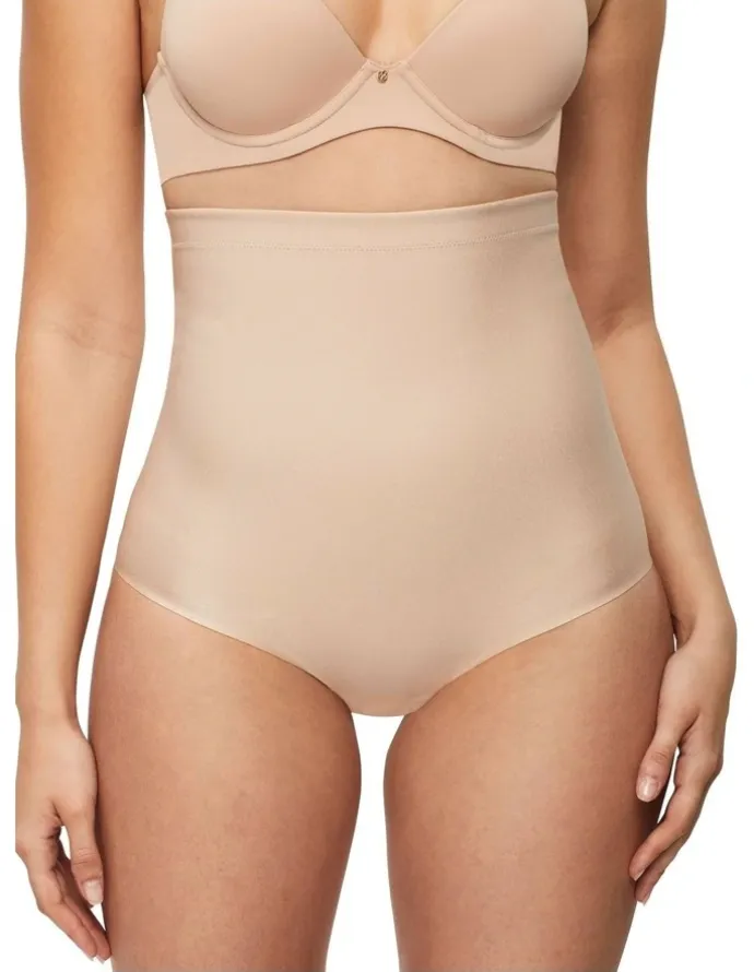 Nancy Ganz X-Factor High Waisted Brief in Warm Taupe