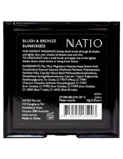 Natio Blush & Bronzer Palette 10g