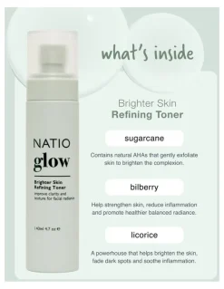 Natio Brighter Skin Refining Toner 140ml