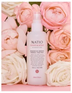 Natio Rosewater Hydration Drench Mineral Face Mist 200ml