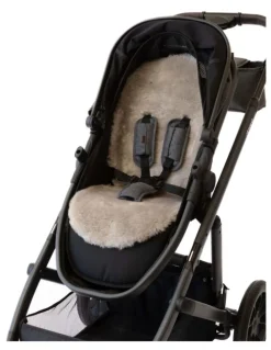 Naturally Sheepskins Luxury Lambskin Shorn Wool Pram Liner in Taupe