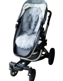 Naturally Sheepskins Luxury Lambskin Pram Liner in Grey