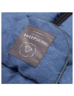 Naturally Sheepskins Naturally Sheepskins Weatherproof Fleece Footmuff (Linear Navy)