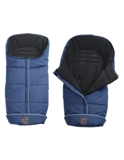 Naturally Sheepskins Naturally Sheepskins Weatherproof Fleece Footmuff (Linear Navy)