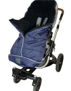 Naturally Sheepskins Naturally Sheepskins Weatherproof Fleece Footmuff (Linear Navy)