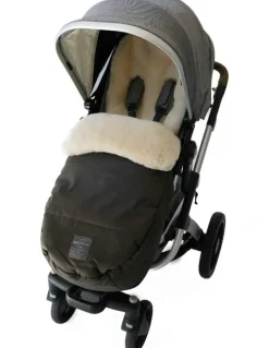 Naturally Sheepskins Weatherproof 2-in-1 Lambskin Pram in Deep Olive