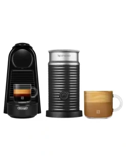 Nespresso Essenza Mini and Milk Capsule Coffee Machine in White EN85BMAE