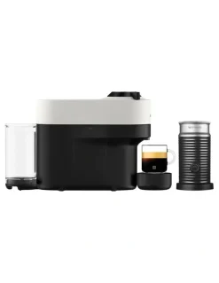 Nespresso Vertuo Pop Capsule Coffee Machine Bundle BNV150WHT4JAN1 in Coconut White
