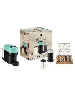Nespresso Vertuo Pop Capsule Coffee Machine Bundle BNV150MIN4IAN3 in Mint