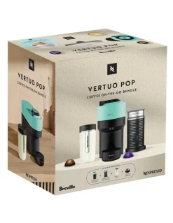 Nespresso Vertuo Pop Capsule Coffee Machine Bundle BNV150MIN4IAN3 in Mint