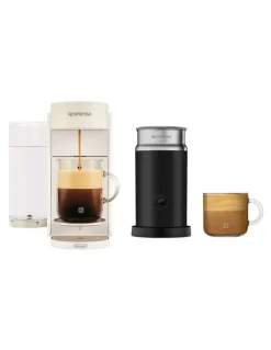 Nespresso Vertuo Up Capsule Coffee Machine in Pearl White ENV200WAE