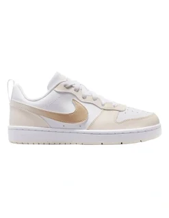 Nike Court Borough Low Bball Grade School Sneakers In White