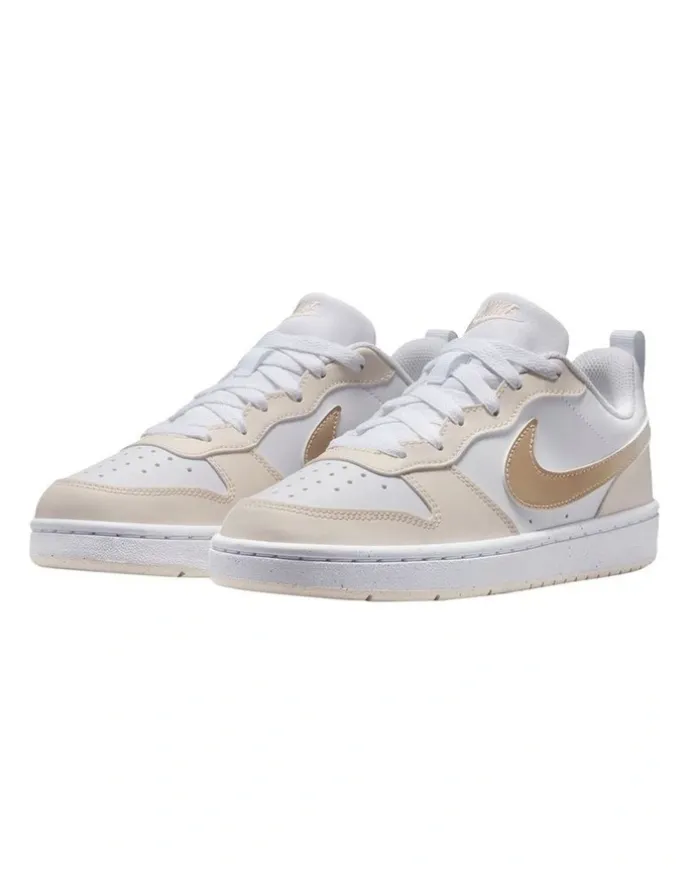 Nike Court Borough Low Bball Grade School Sneakers In White