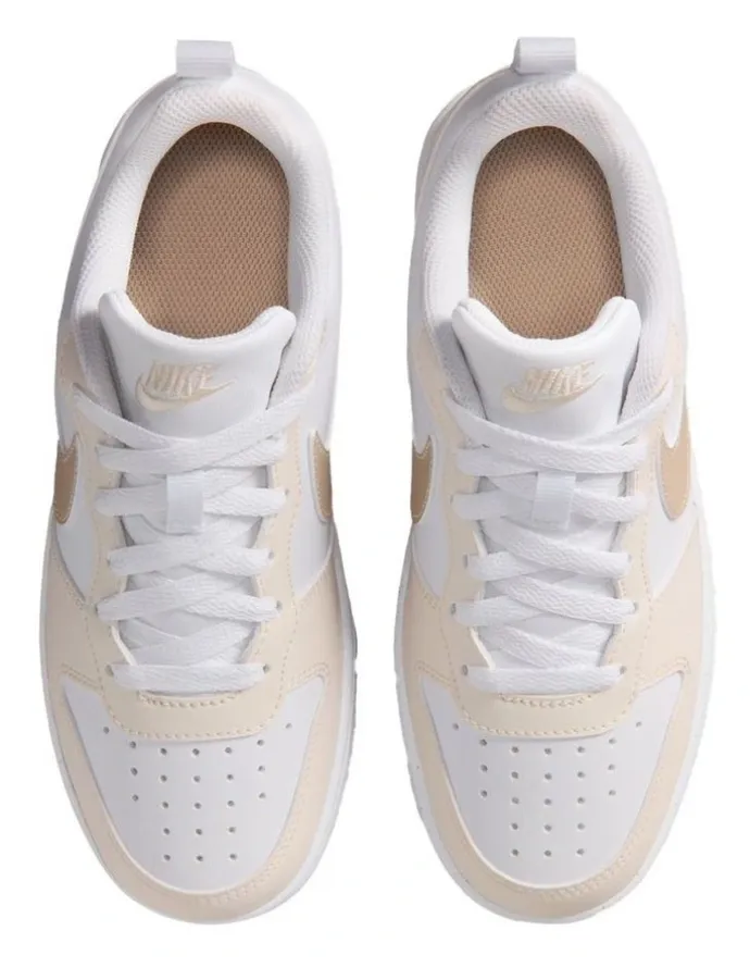 Nike Court Borough Low Bball Grade School Sneakers In White