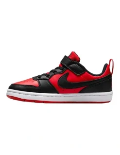 NIKE Court Borough Low Recraft Pre School Shoes in Red