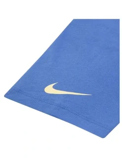 Nike Essentials All Over Print Boxy Tee in Blue