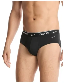 Nike Everyday Stretch Hip Briefs 3 Pack in Black