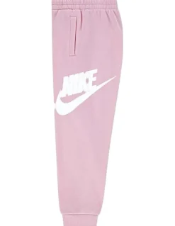Nike Sportswear Club French Terry High Brand Read Jogger in Pink