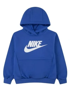 Nike Sportswear Club French Terry High Brand Read Pull Over in Blue