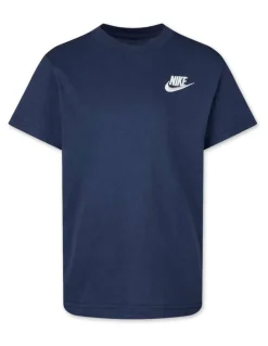 Nike Sportswear Embroidered Futura Tee in Navy