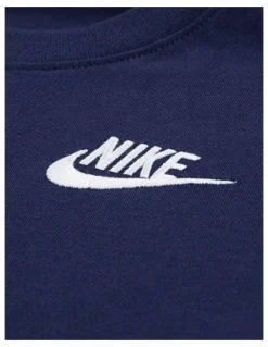 Nike Sportswear Embroidered Futura Tee in Navy