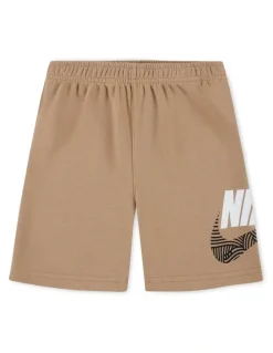 Nike Sportwear in the Zone French Terry Short in Tan