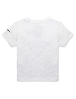 Nike Swoosh On Pointe Graphic Tee in Grey