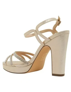 Nina Saralyn Platino Ref Suedette Sandals