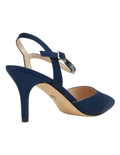 Nina Tonya Navy Satin Pump