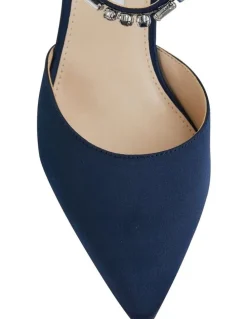 Nina Tonya Navy Satin Pump