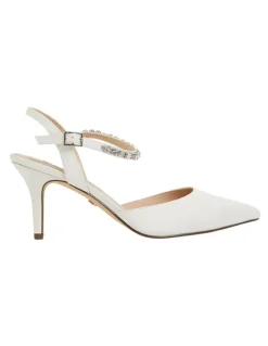 Nina Tonya Pump in Ivory Satin