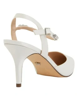 Nina Tonya Pump in Ivory Satin