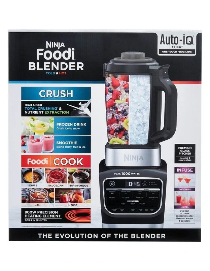 Ninja Foodi Cold & Hot Blender Black/Silver HB150