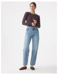 Nobody Denim Lou Jean 30 in Tonal