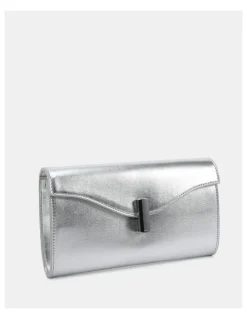Novo Shoes Alysse Clutch in Silver