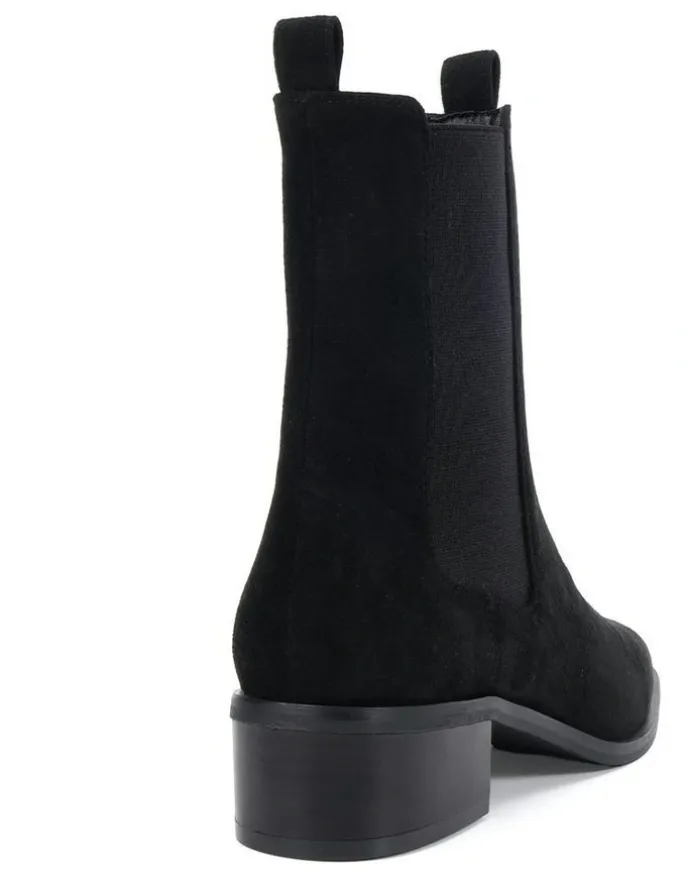 Novo Shoes DALTA Chelsea Ankle Boots - Black Suede