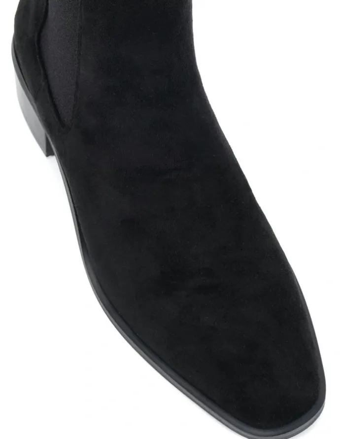 Novo Shoes DALTA Chelsea Ankle Boots - Black Suede